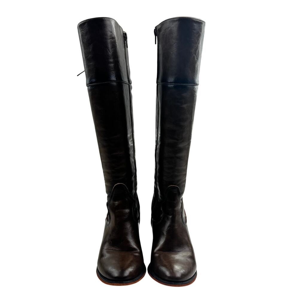 Patrizia Olash Vegan Leather Tall Riding Lace Up Boots Women's Size 36/5.5-6